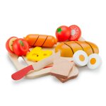Planche d'aliments en bois  dcouper beige