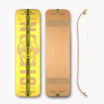 Planche d'equilibre slackline play yellow / wood