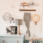 Planche de stickers enfants - avions white