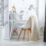 Planche de stickers enfants - famille des souris grey