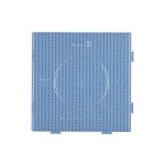 Plaque carr� assemblage perles plastique midi transparente blanc