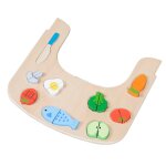 Plateau chaise haute + fruits et l�gumes sit up flex naturel - multicolore