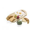 Plateau petit - d�jeuner - 10 pi�ces en filet pastel