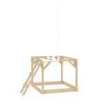 Plateforme pilotis pour maisonnette modulable bois fsc� marron - blanc
