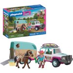 Playmobil 72129 - v�hicule et remorque � chevaux multicolore