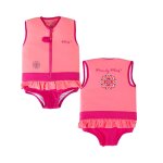 Plouf! maillot de bain flottant enfant - peace corail