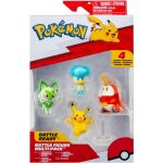 Pokémon - set de 4 figurines de bataille - pikachu, crokel, kwaks, felori multicolore Pokémon - set de 4 figurines de bataille - pikachu, crokel, kwaks, felori multicolore