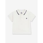 Polo b�b� manches courtes coton blanc