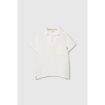 Polo en coton pour gar�on blanc