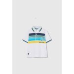 Polo en coton imprim� pour enfant blanc