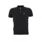 Polo enfant en coton noir fonc�