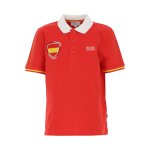 Polo enfant en coton rouge