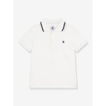 Polo enfant manches courtes petit bateau blanc