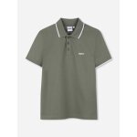Polo gar�on col classique vert