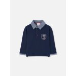 Polo gar�on avec �cusson air captain club bleu