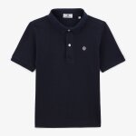 Polo garçon lucas maille piquéee bleu foncé Polo garçon lucas maille piquéee bleu foncé