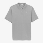 Polo garçon lucas maille piquéee gris chiné Polo garçon lucas maille piquéee gris chiné