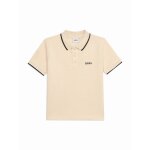 Polo gar�on � manches courtes beige