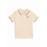 Polo gar�on � manches courtes beige