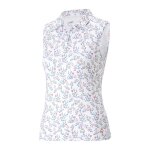 Polo imprim� fille flo blanc
