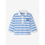 Polo  larges rayures bb ray bleu