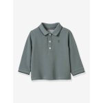 Polo en maille pique bb coton biologique vert