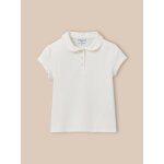 Polo en maille piqu�e - coton biologique ecru