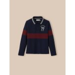 Polo en maille pique en coton biologique marine