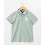 Polo manches courtes 100% coton gar�on vert