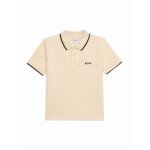 Polo � manches courtes beige