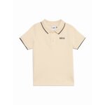 Polo � manches courtes beige