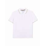 Polo � manches courtes blanc