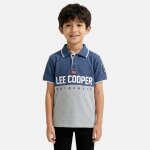 Polo manches courtes garcon gar�on imprim� col chemise marine