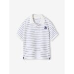 Polo manches courtes ray� �cru