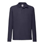 Polo manches longues bleu marine sombre