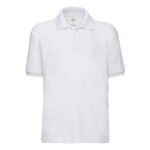 Polo polyester 65 / 35 blanc