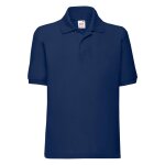Polo polyester 65 / 35 bleu marine