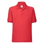 Polo polyester 65 / 35 rouge