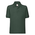 Polo polyester 65 / 35 vert bouteille
