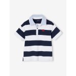 Polo ray double col ray bleu