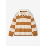 Polo ray� gar�on ocre