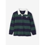 Polo ray garon vert