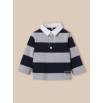 Polo - rugby bb - coton biologique gris chine