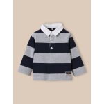 Polo - rugby en coton biologique gris chine Polo - rugby en coton biologique gris chine