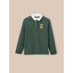 Polo - rugby en coton biologique vert foret Polo - rugby en coton biologique vert foret