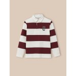 Polo - rugby ray en coton biologique bordeaux
