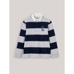 Polo - rugby ray en coton biologique gris chine