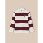 Polo - rugby ray garon - coton biologique bordeaux