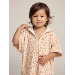 Poncho de bain b�b� animaux, avec coton recycl� blanc imprim�