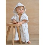 Poncho de bain bb giverny personnalisable, avec coton recycl blanc imprim